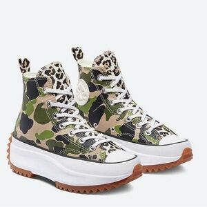 Converse Run Star- camo and leopard